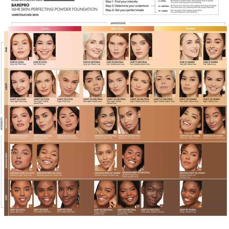 BareMinerals BarePro Powder 16HR Foundation 30 Warm – Långvarig & Naturlig Finish 8g