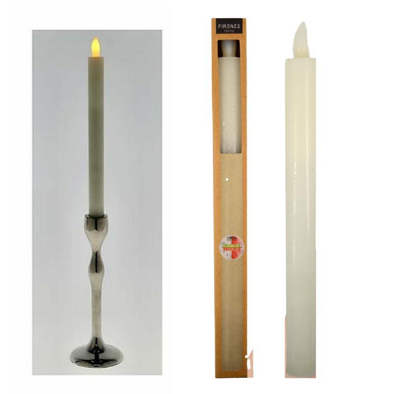 LED Dinner Candle 25cm - Timer Function