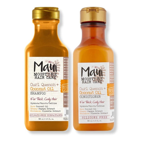 MAUI Moisture Curl Quench+ Coconut Milk Duo Shampoo & Balsam 385ml
