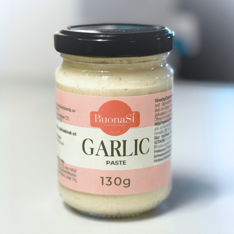BuonaSí Vitlökspasta – Garlic Paste med Äkta Vitlökssmak 130g
