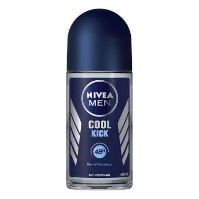 NIVEA Men Roll-on Cool Kick 50ml – Fräsch och kylande deo med långvarigt skydd