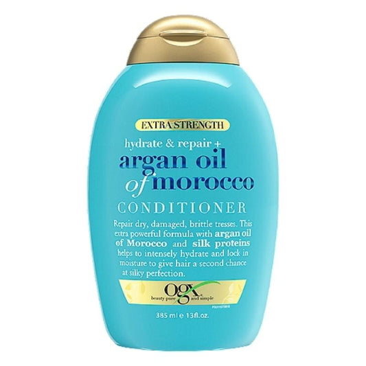 OGX Argan Oil of Morocco Extra Strength Balsam 385 ml – Djupt vårdande balsam för torrt och skadat hår