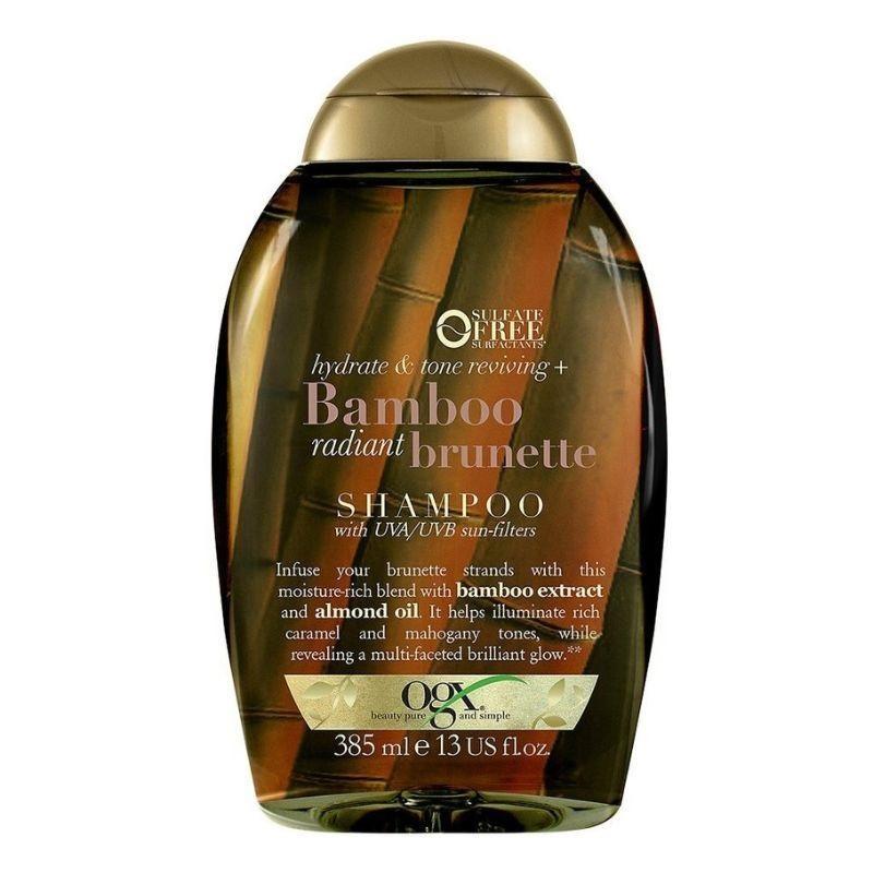 OGX Bamboo Brunette Shampoo 385 ml – Schampo för glans och färgdjup i brunt hår
