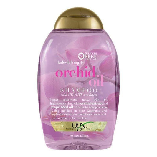 OGX Orchid Oil Schampo 385 ml – Färgbevarande schampo med UV-skydd för glansigt hår