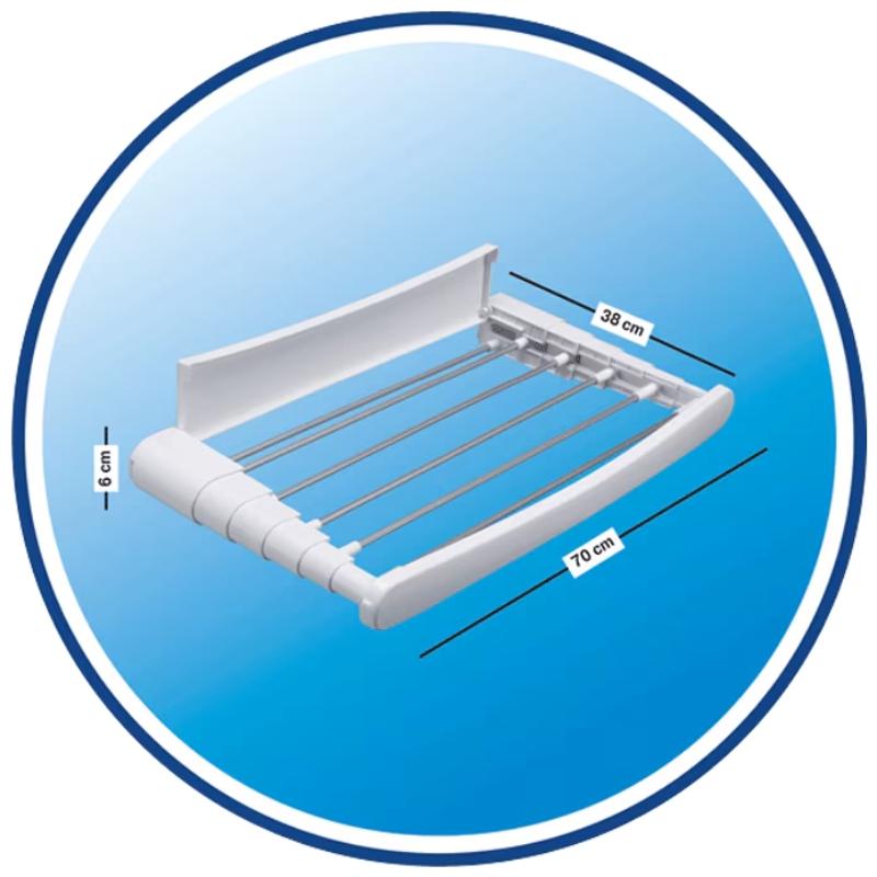 Vileda Torkställning Genious 70 – Hopfällbart med 18 m Torkyta