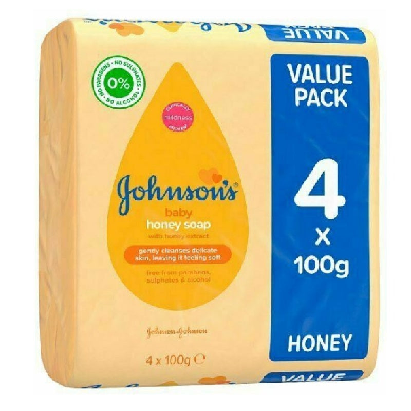 J&J Baby Tvål Honey 100g x 4 pack