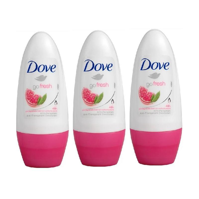 Dove Roll-on Dam Pomeg & Lemon Verbena 50ml 3-pack