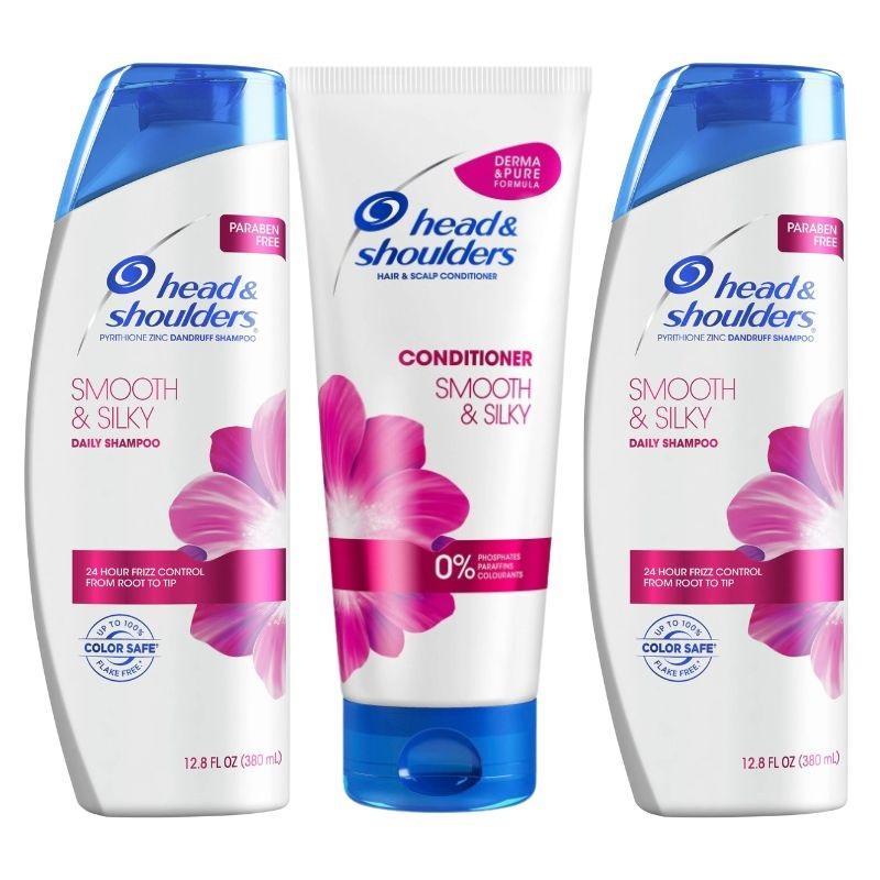 Head & Shoulders Smooth & Silky Shampoo+Balsam 2x 250ml+150ml