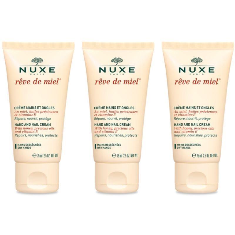 Nuxe Reve De Miel Hand And Nail Cream 3-pack 50ml