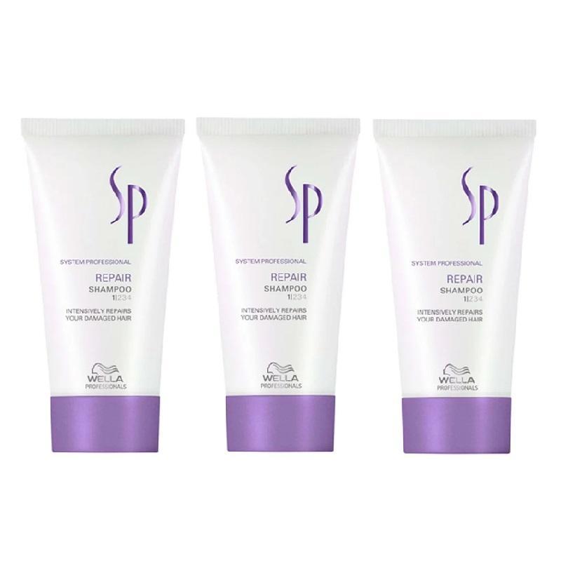Wella SP Repair Schampoo 30ml 3-pack