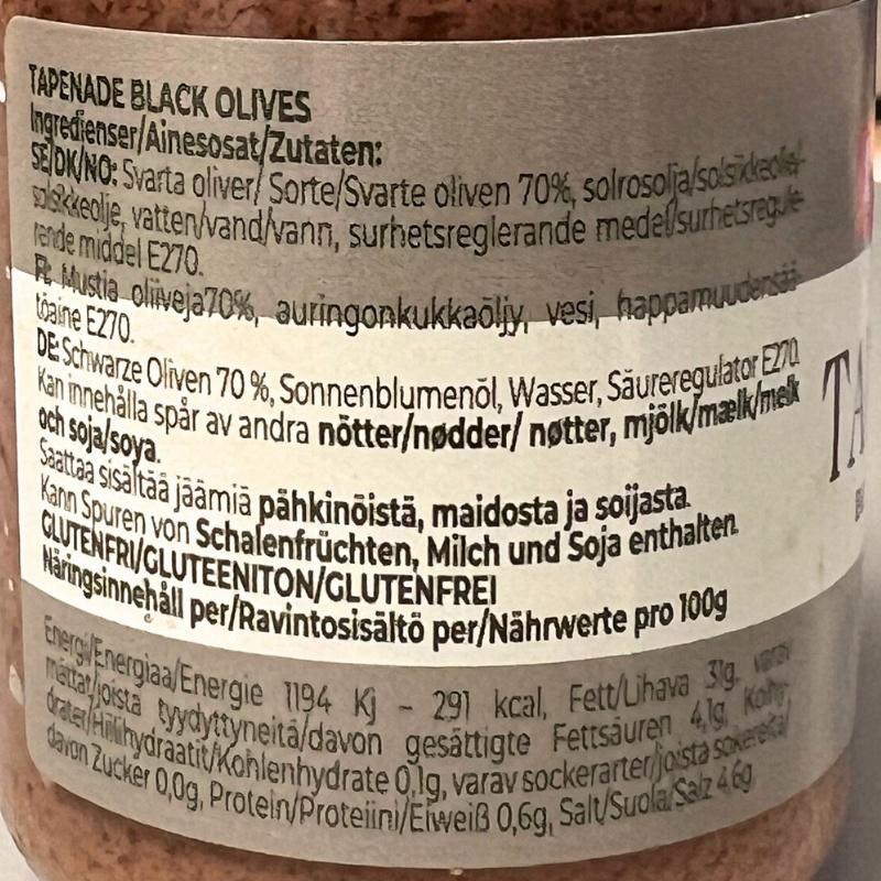 BuonaSì Tapenade Black Olive 130g