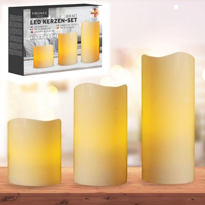 Firenze Home LED Candle-set 3-pack
