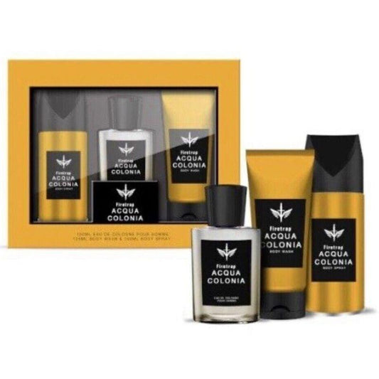 Firetrap Acqua Colonia EDC 75ml+Body Wash 125ml+Body Spray 150ml