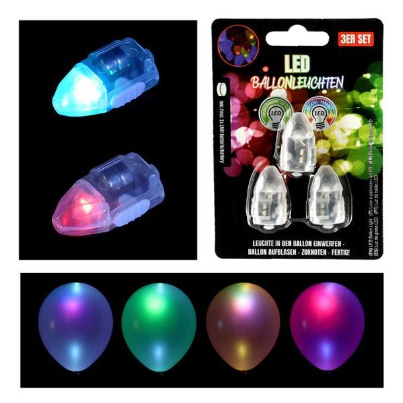 LED Ballon Light 3-pack Small - Battery Included
