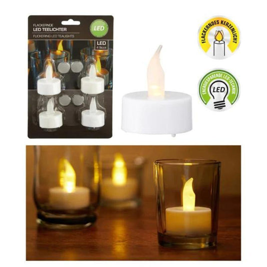 LED Flickering Tealights 2-pack - Battery Included