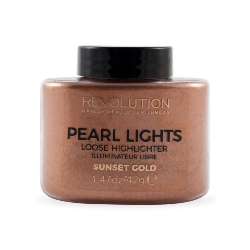 Makeup Revolution Face Pearl Lights Loose Highlighter - Sunset Gold 25 Gr