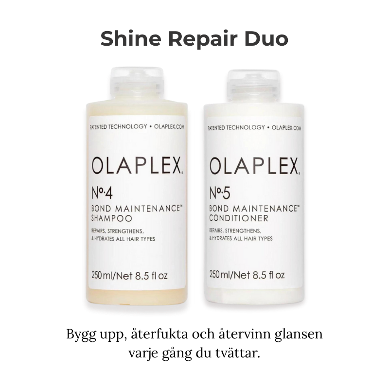 Olaplex No.4 & No.5 Shine Repair Duo – Schampo & Balsam för Skadat och Torrt Hår 2x250ml