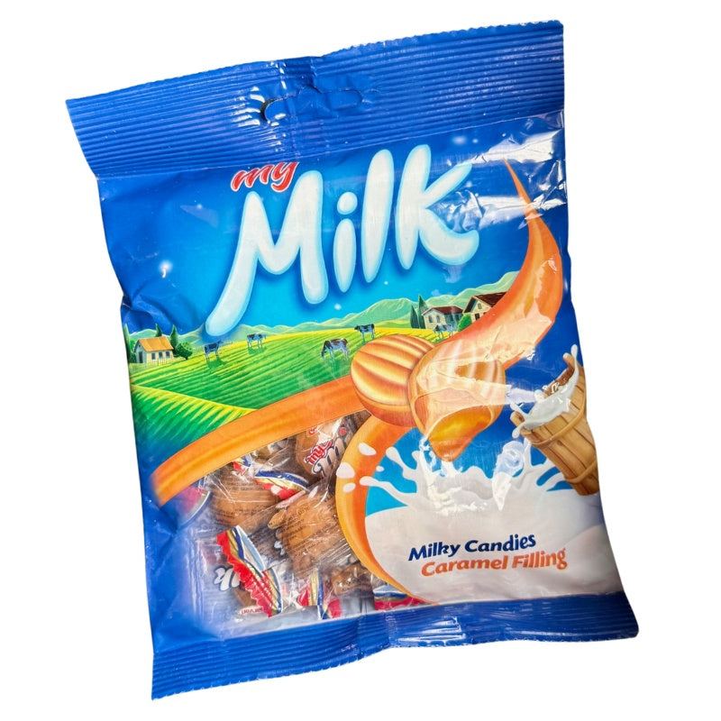 Milk 6-pack – Mjölkkarameller med karamellfyllning, 100g