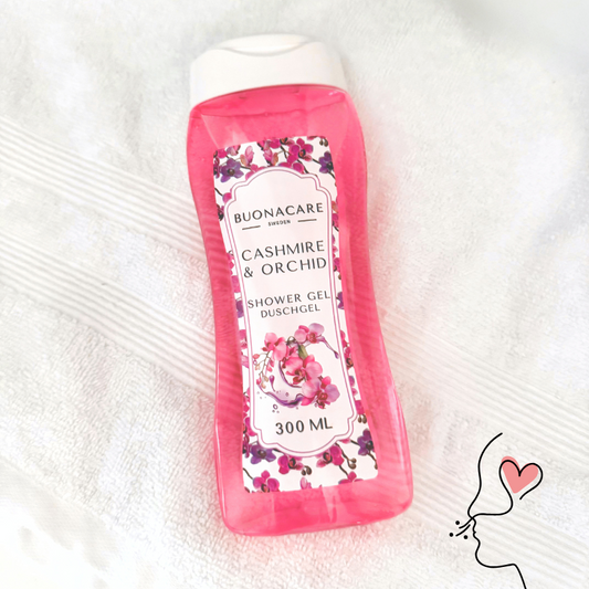 Buonacare Shower Gel Cashmere & Orchid 300ml – Silkeslen och blommig duschgel