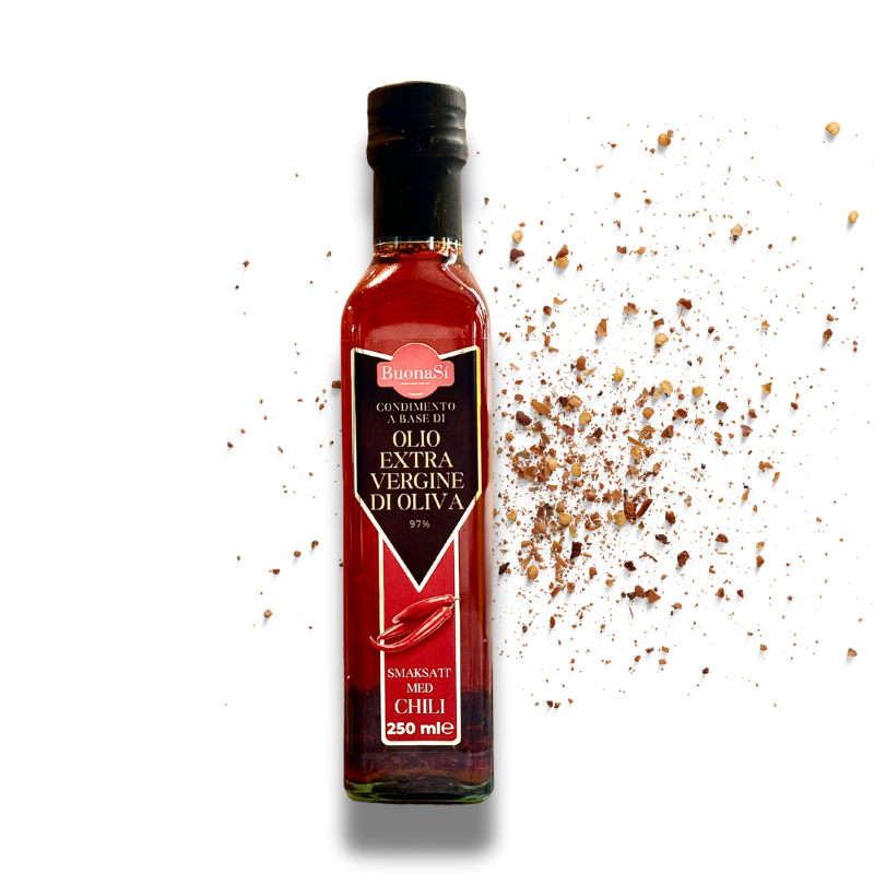 BuonaSí Chiliolja – Extra Virgin Olivolja med Het Chili 250ml