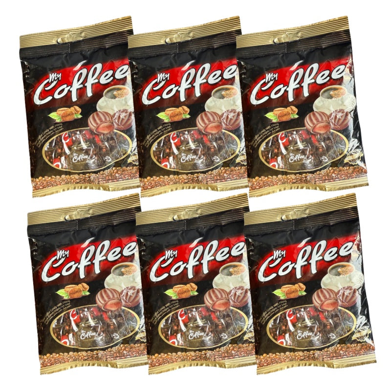 My Coffee 6-pack – Kaffekarameller med fyllning, 100g