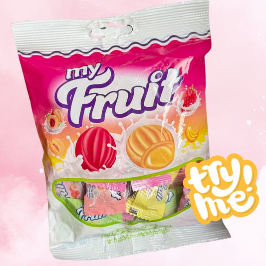 My Fruit 6-pack – Fruktkarameller med mjuk krämfyllning, 100g