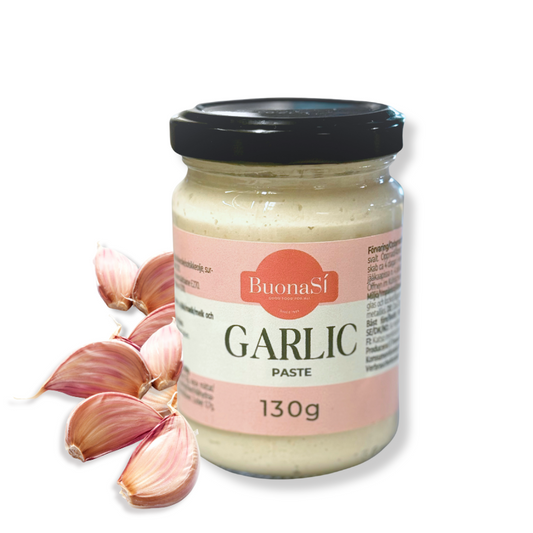 BuonaSí Vitlökspasta – Garlic Paste med Äkta Vitlökssmak 130g