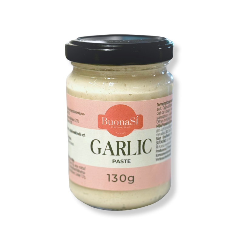 BuonaSí Vitlökspasta – Garlic Paste med Äkta Vitlökssmak 130g