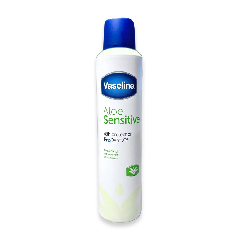 Vaseline Aloe Sensitive Deospray 250ml – Skonsam antiperspirant med vårdande aloe vera