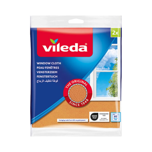 Vileda Original Fönsterduk 2-pack – Ränderfri fönsterputs med Oeko-Tex® Standard 100