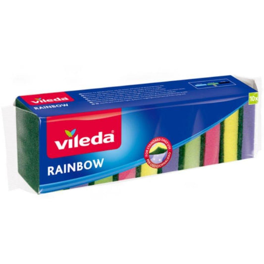 Vileda Rainbow Skrubbsvamp 10pack