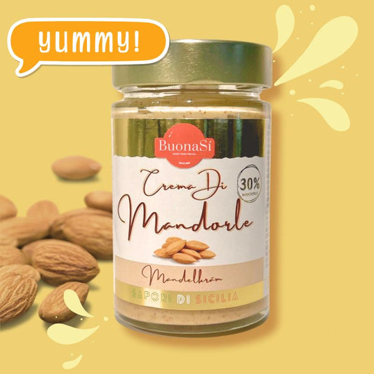 BuonaSí Mandelkräm 190g – 30 % Mandel