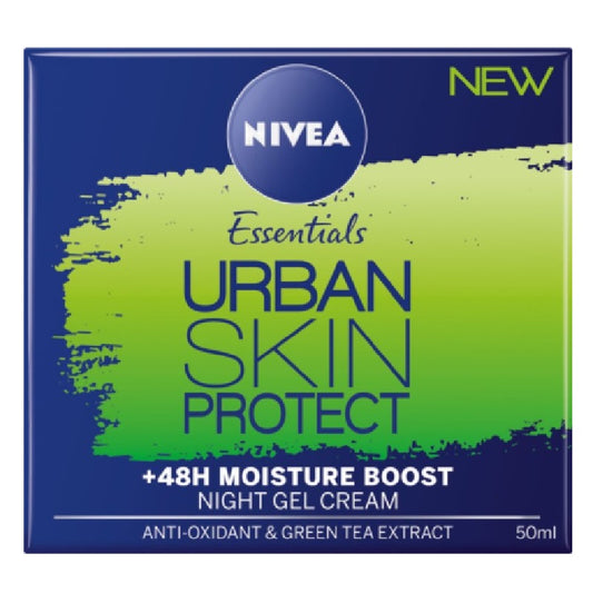 Nivea Detox Night Gel Cream Urban Skin 50ml – Återställ huden medan du sover