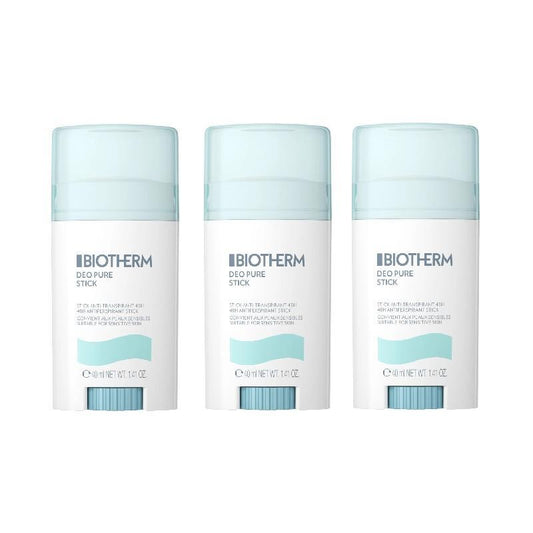 Biotherm Deo Pure Deostick 48h 40ml 3-pack