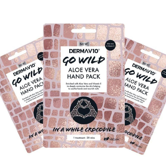 Derma V10 Go Wild Hand Pack Aloe 3-pack