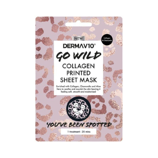 Derma V10 Go Wild Sheet Mask Collagen 1-pack