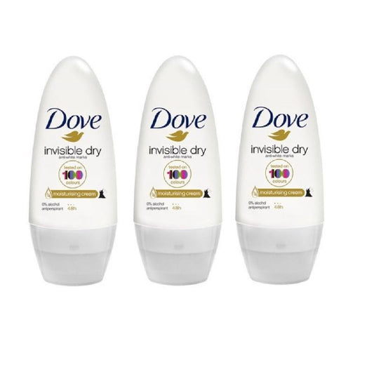 Dove Roll-on dam invisible dry 50ml 3-pack