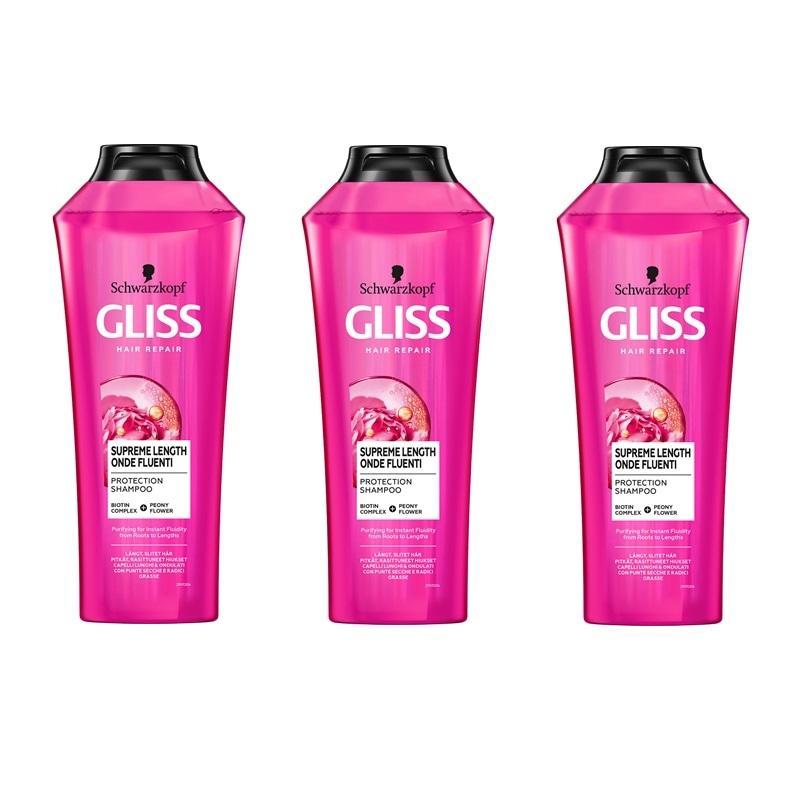 Schwartzkopf Gliss Shampoo Lengths 400ml 3-pack