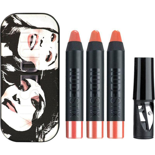 Nudestix Mini Founders Kit Gel Color Lip & Cheek Balm - Tay Tay, Ally, J Mama 3 X 2.5 Ml