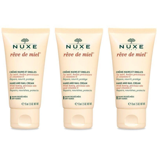 Nuxe Reve De Miel Hand And Nail Cream 3-pack 50ml