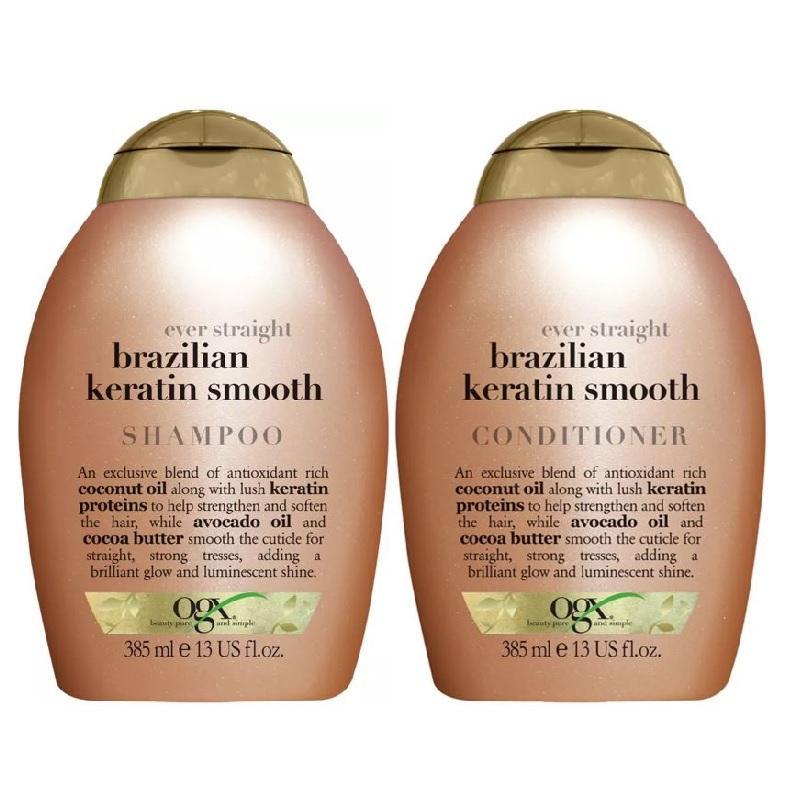 OGX Brazilian Keratin Duo Shampoo & Balsam 2x385ml