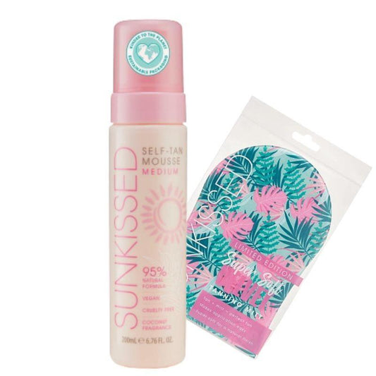 Sunkissed Selt-Tan Mousse Medium 200ml + Applicator Mitt